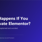 Deactivating, deleting and cleaning up Elementor are three different actions